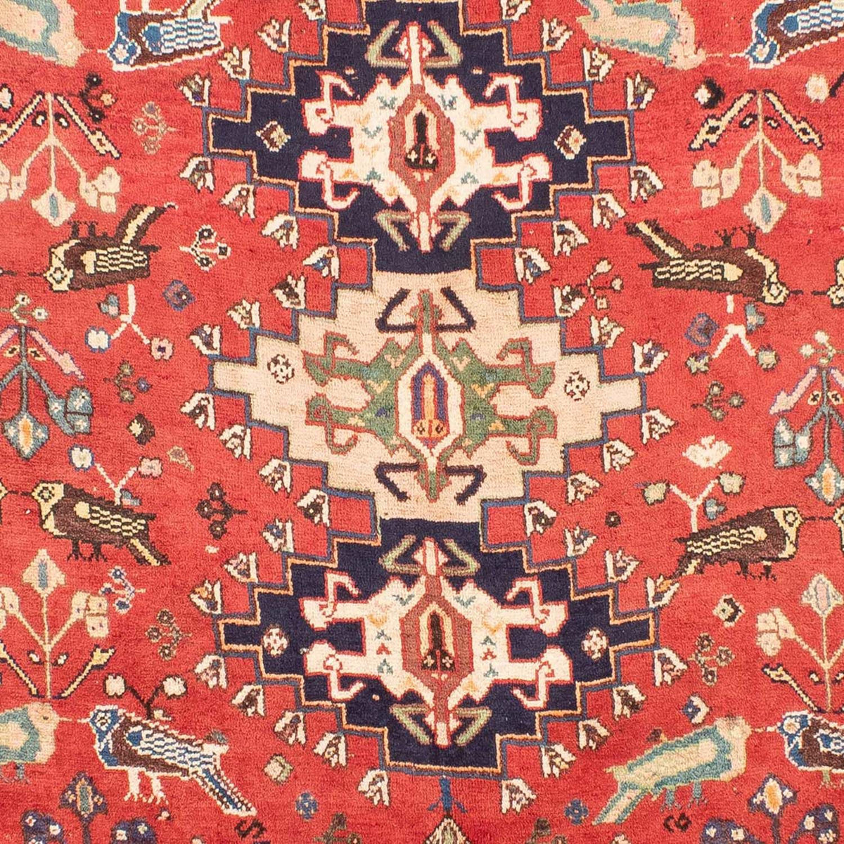 Perzisch Tapijt - Nomadisch - 257 x 205 cm - rood