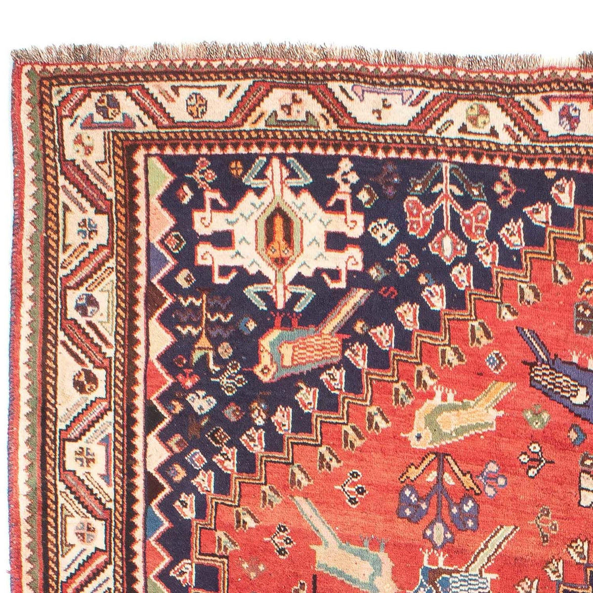 Perzisch Tapijt - Nomadisch - 257 x 205 cm - rood