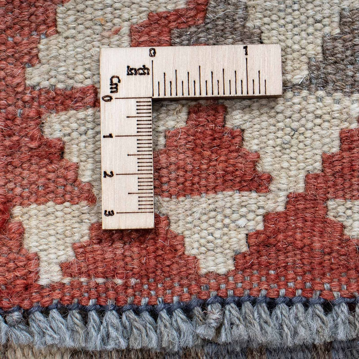 Loper Kelim tapijt - Splash - 200 x 65 cm - rood