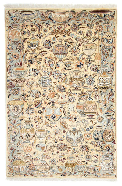 Kashmar Tapijt 128x202cm - Perzisch tapijt - beige