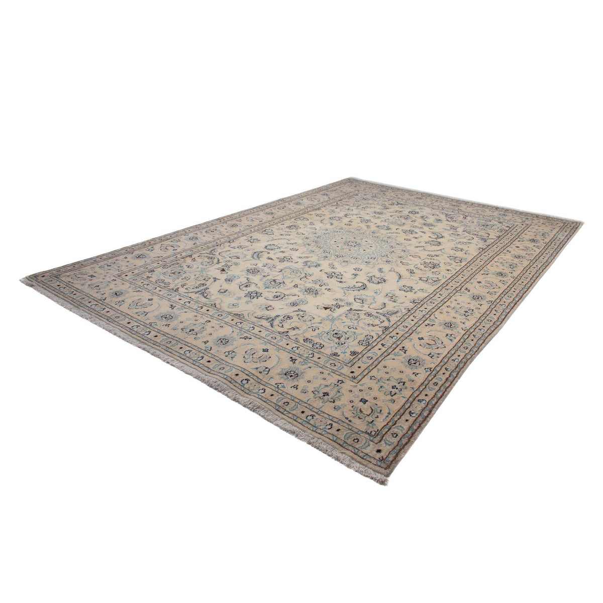 Perzisch tapijt - Nain - 351 x 244 cm - beige