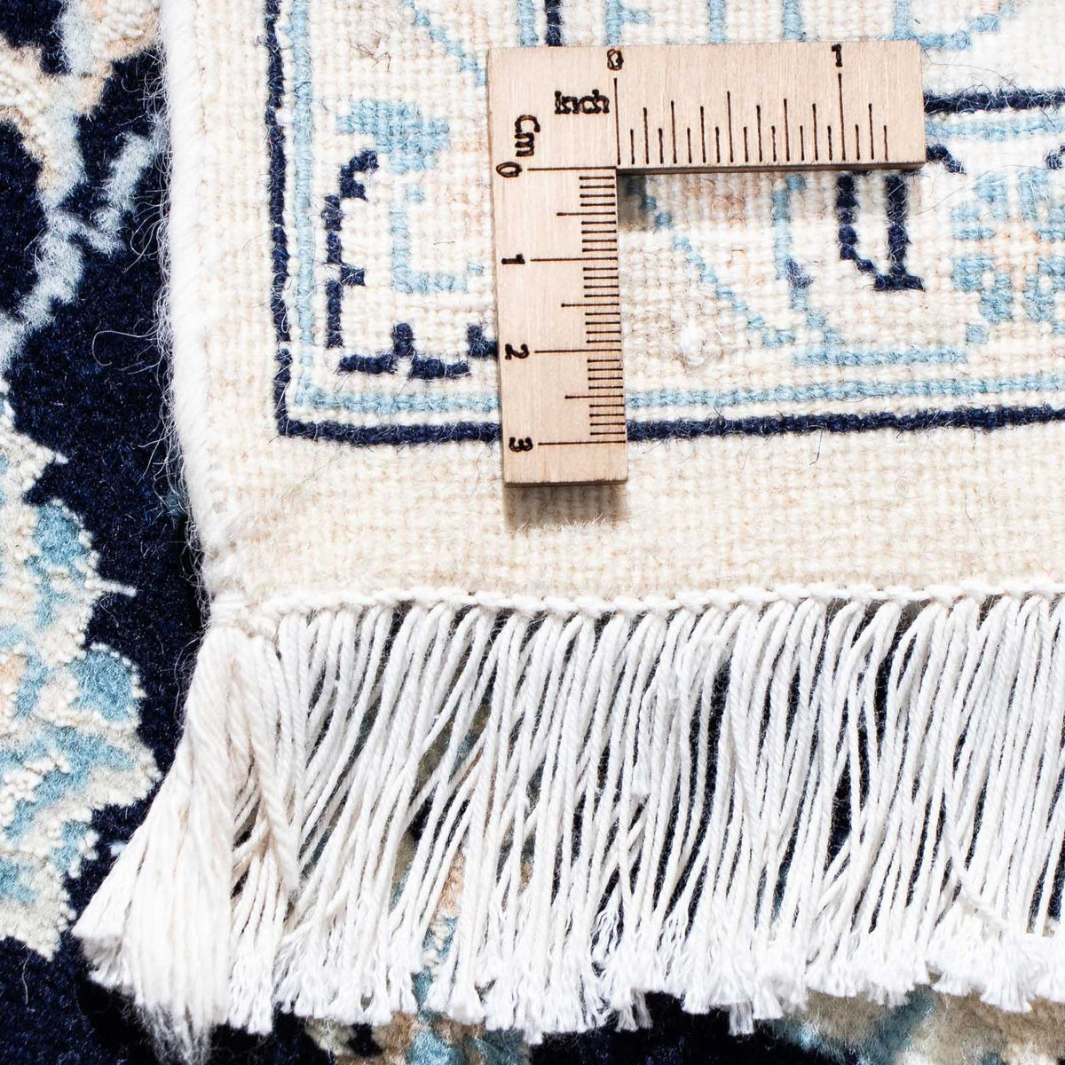 Perzisch tapijt - Nain - Koninklijk - 150 x 100 cm - donkerblauw