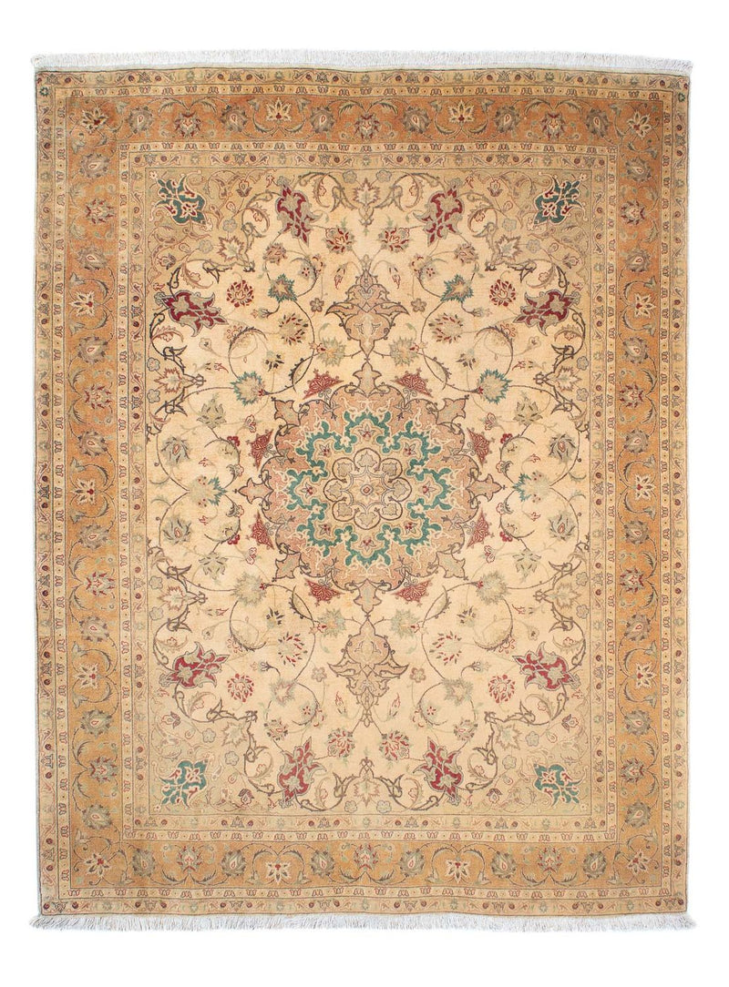 Perzisch tapijt - Tabriz - Royal - 203 x 156 cm - lichtbruin
