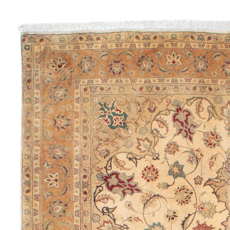 Perzisch tapijt - Tabriz - Royal - 203 x 156 cm - lichtbruin