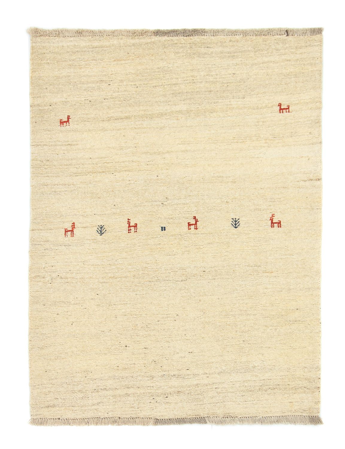 Gabbeh tapijt - Perzisch - 138 x 105 cm - beige