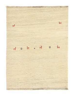 Gabbeh tapijt - Perzisch - 138 x 105 cm - beige