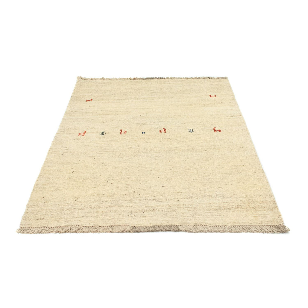 Gabbeh tapijt - Perzisch - 138 x 105 cm - beige