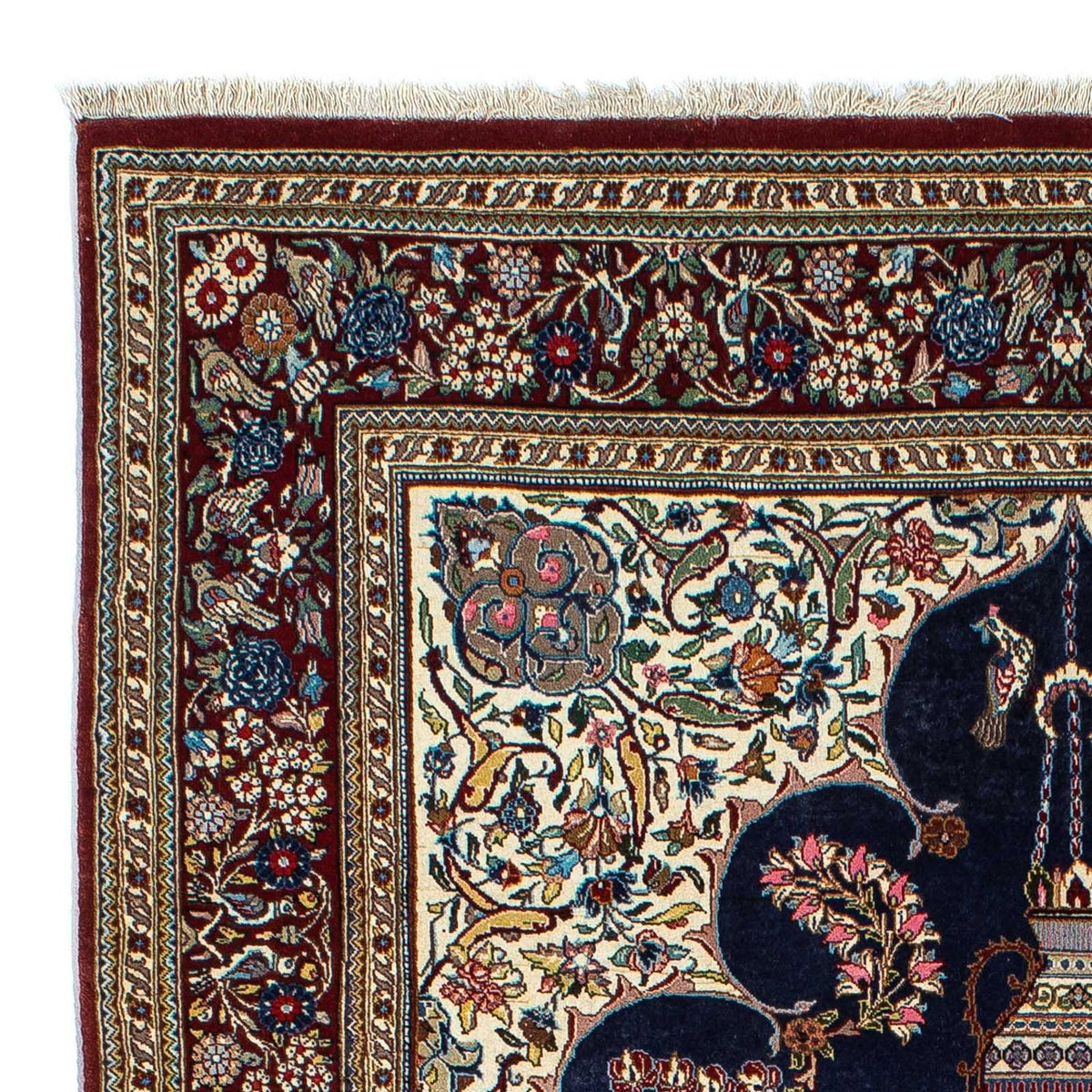 Qom Tapijt 127x214cm - Perzisch tapijt