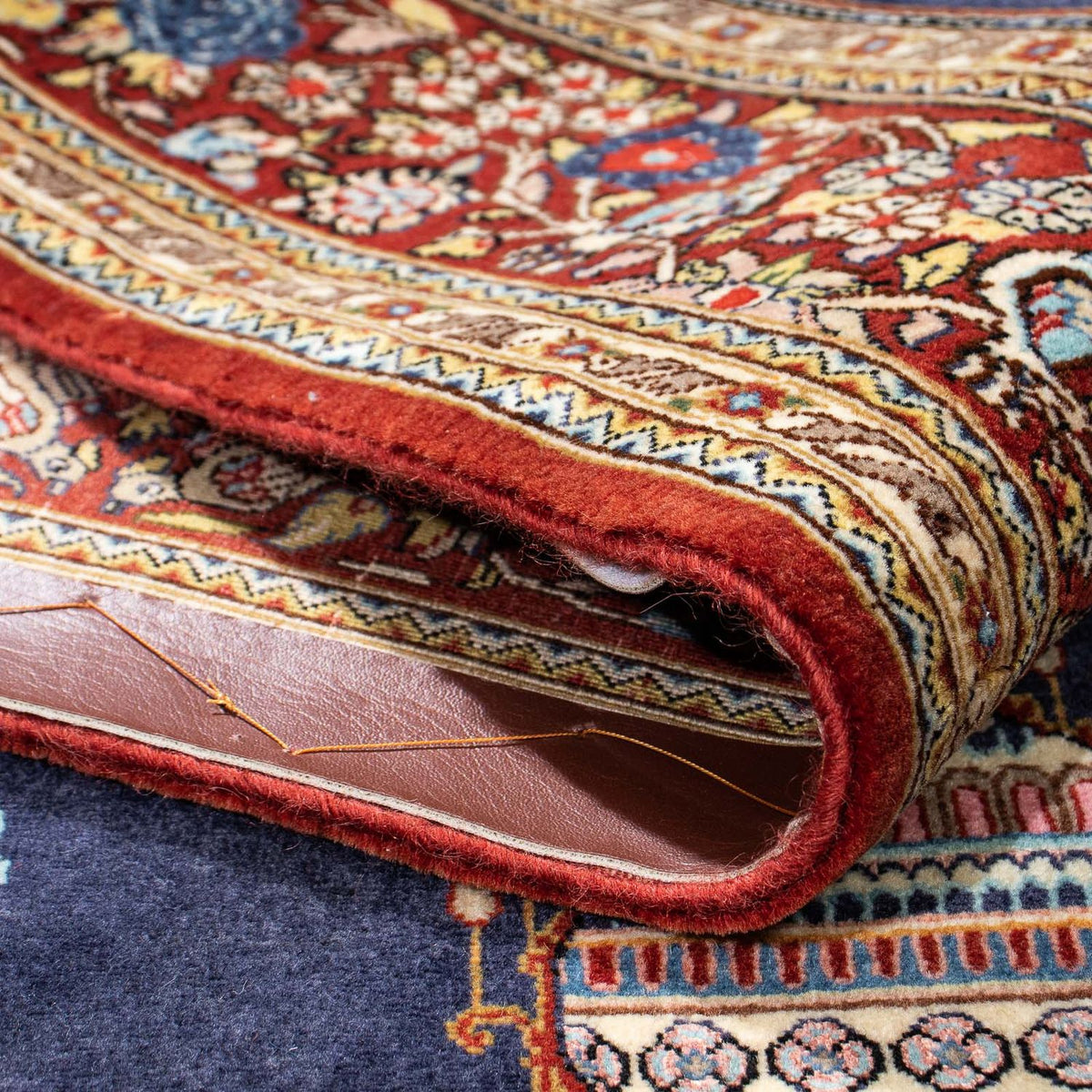 Perzisch tapijt - Ghom - 214 x 127 cm - blauw