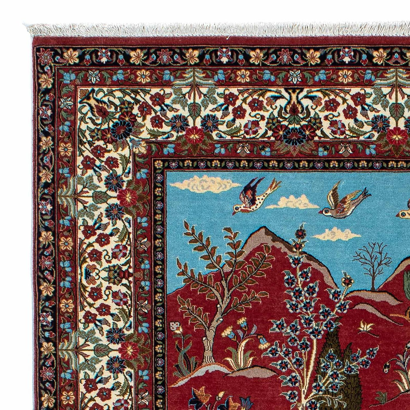 Qom Tapijt 203x138cm - Perzisch tapijt