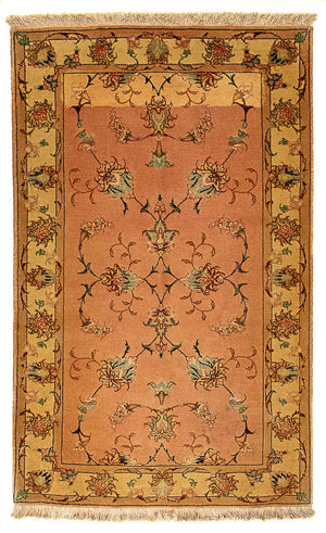 Perzisch tapijt - Tabriz - Royal - 116 x 70 cm - bruin