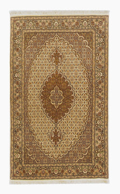Perzisch tapijt - Tabriz - 163 x 100 cm - donker beige