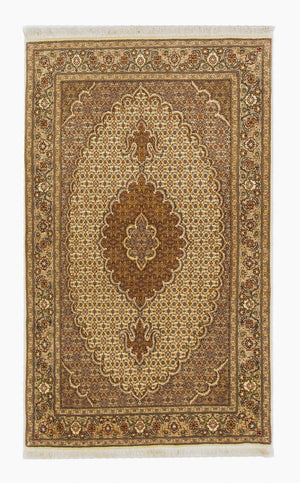 Perzisch tapijt - Tabriz - 163 x 100 cm - donker beige