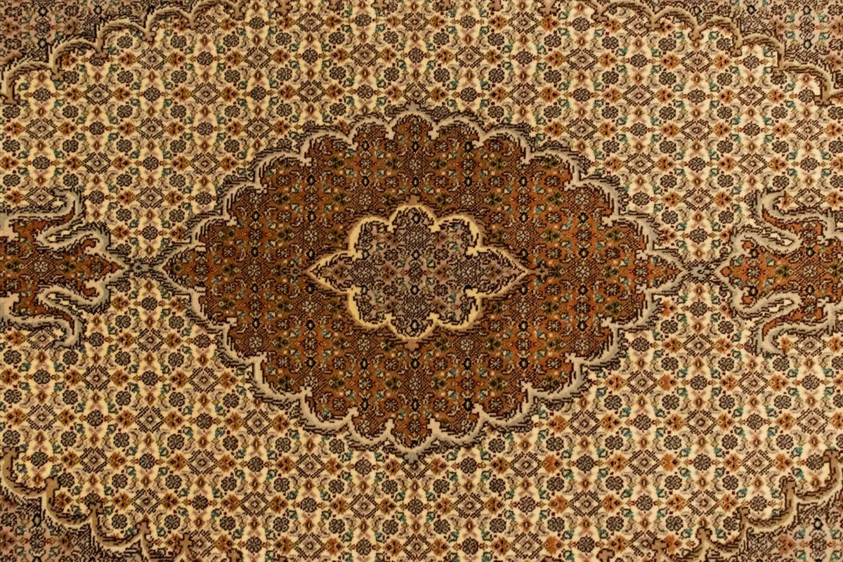Perzisch tapijt - Tabriz - 163 x 100 cm - donker beige
