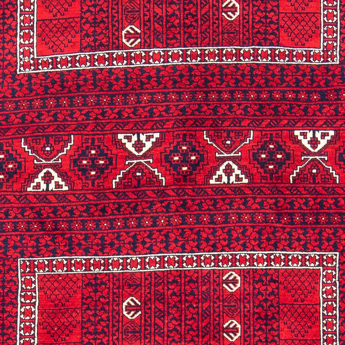 Turkaman tapijt - 233 x 157 cm - donkerrood