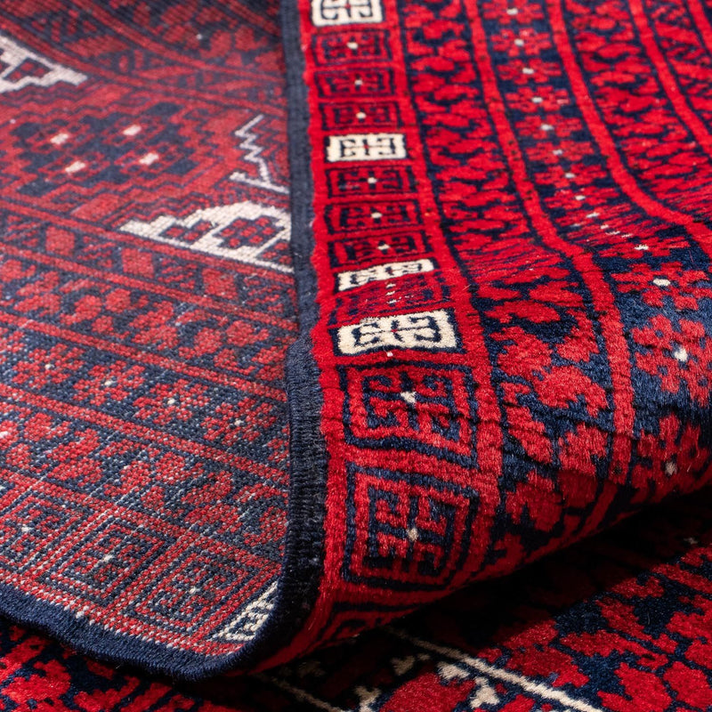 Turkaman tapijt - 233 x 157 cm - donkerrood