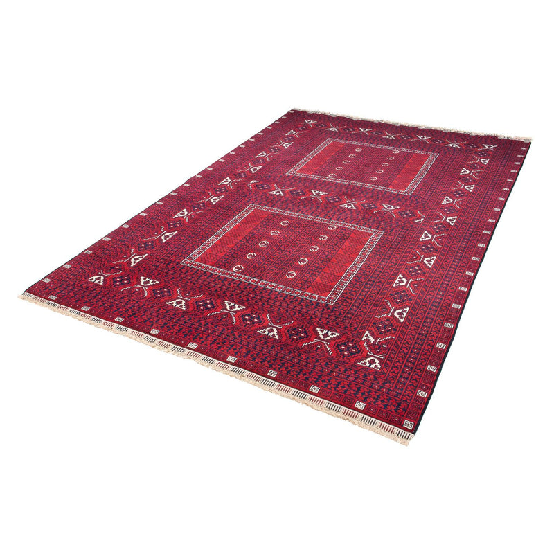 Turkaman tapijt - 233 x 157 cm - donkerrood