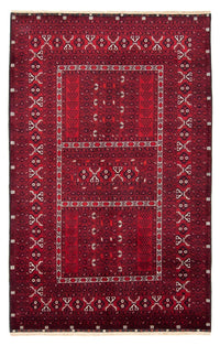 Turkaman tapijt - 246 x 157 cm - donkerrood