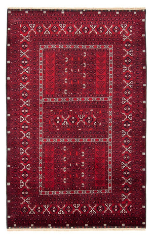 Turkaman tapijt - 246 x 157 cm - donkerrood