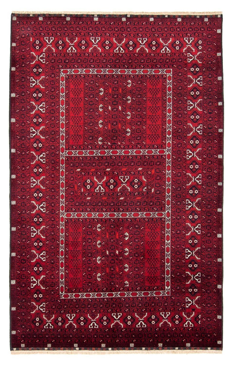 Turkaman tapijt - 246 x 157 cm - donkerrood