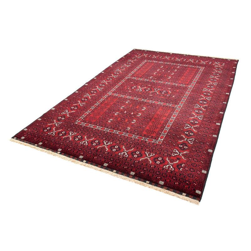 Turkaman tapijt - 246 x 157 cm - donkerrood