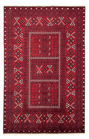 Turkaman tapijt - 246 x 159 cm - donkerrood