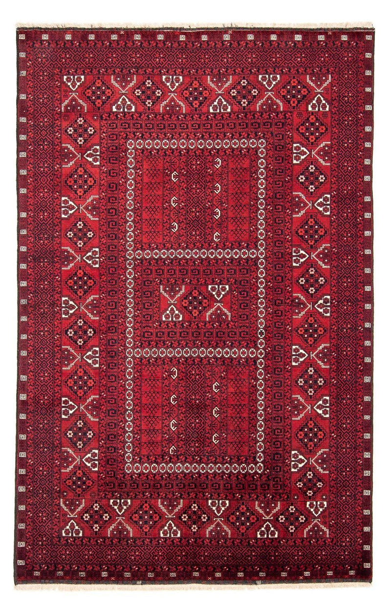 Turkaman tapijt - 246 x 159 cm - donkerrood