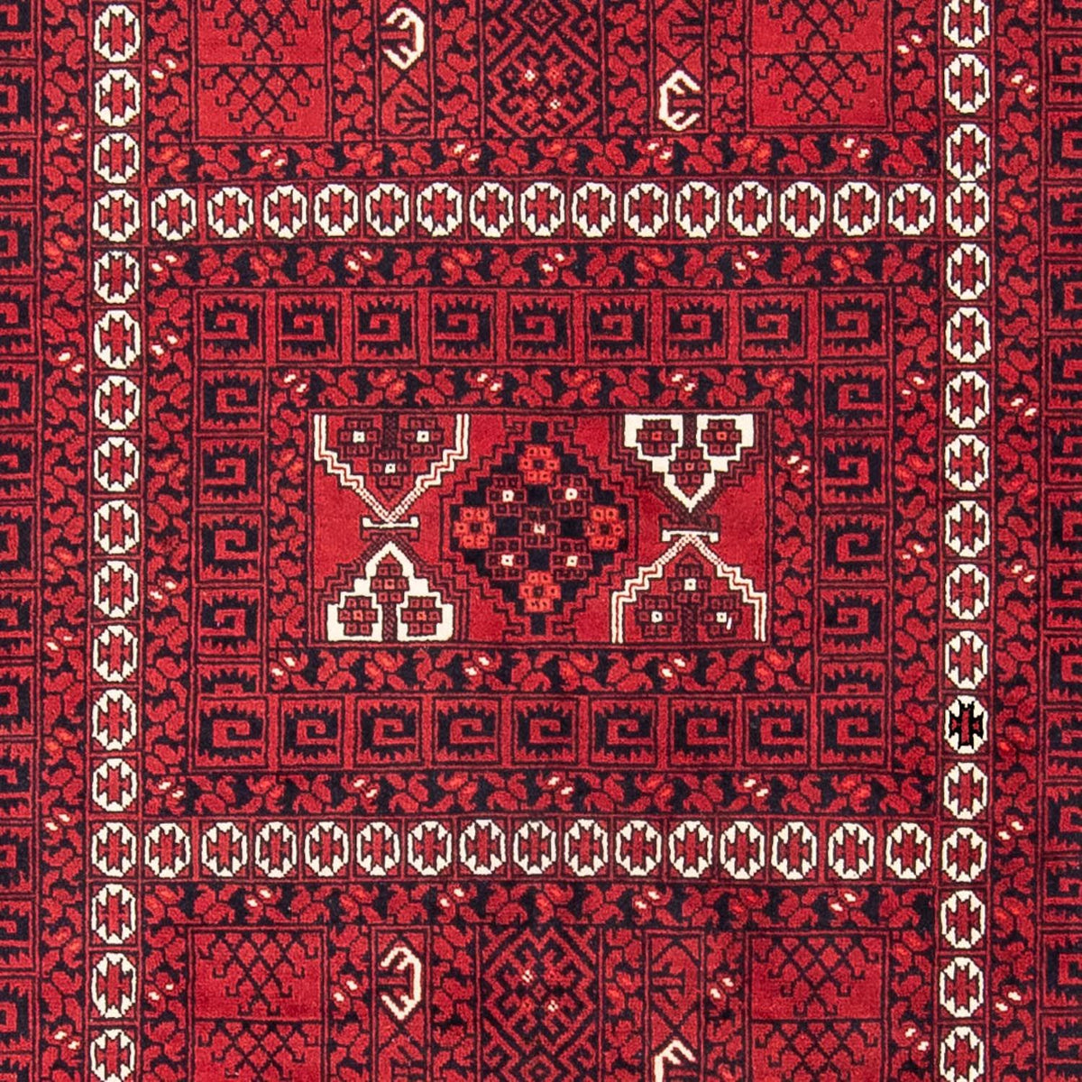 Turkaman tapijt - 246 x 159 cm - donkerrood