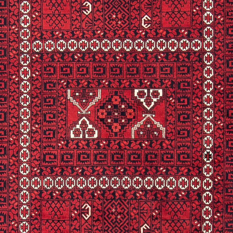 Turkaman tapijt - 246 x 159 cm - donkerrood