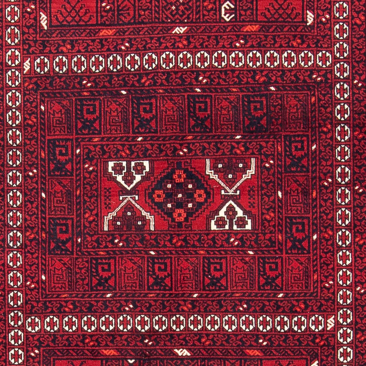 Turkaman tapijt - 252 x 160 cm - donkerrood