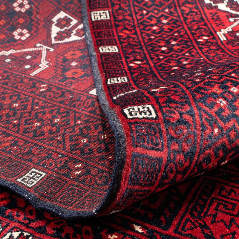 Turkaman tapijt - 252 x 160 cm - donkerrood