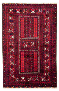 Turkaman tapijt - 246 x 160 cm - donkerrood