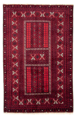 Turkaman tapijt - 246 x 160 cm - donkerrood