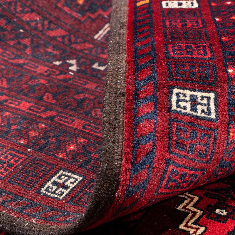 Turkaman tapijt - 246 x 160 cm - donkerrood