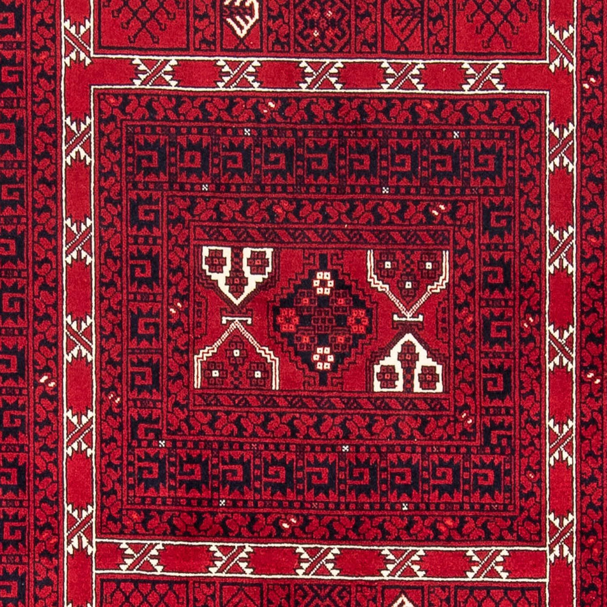 Turkaman tapijt - 255 x 151 cm - donkerrood