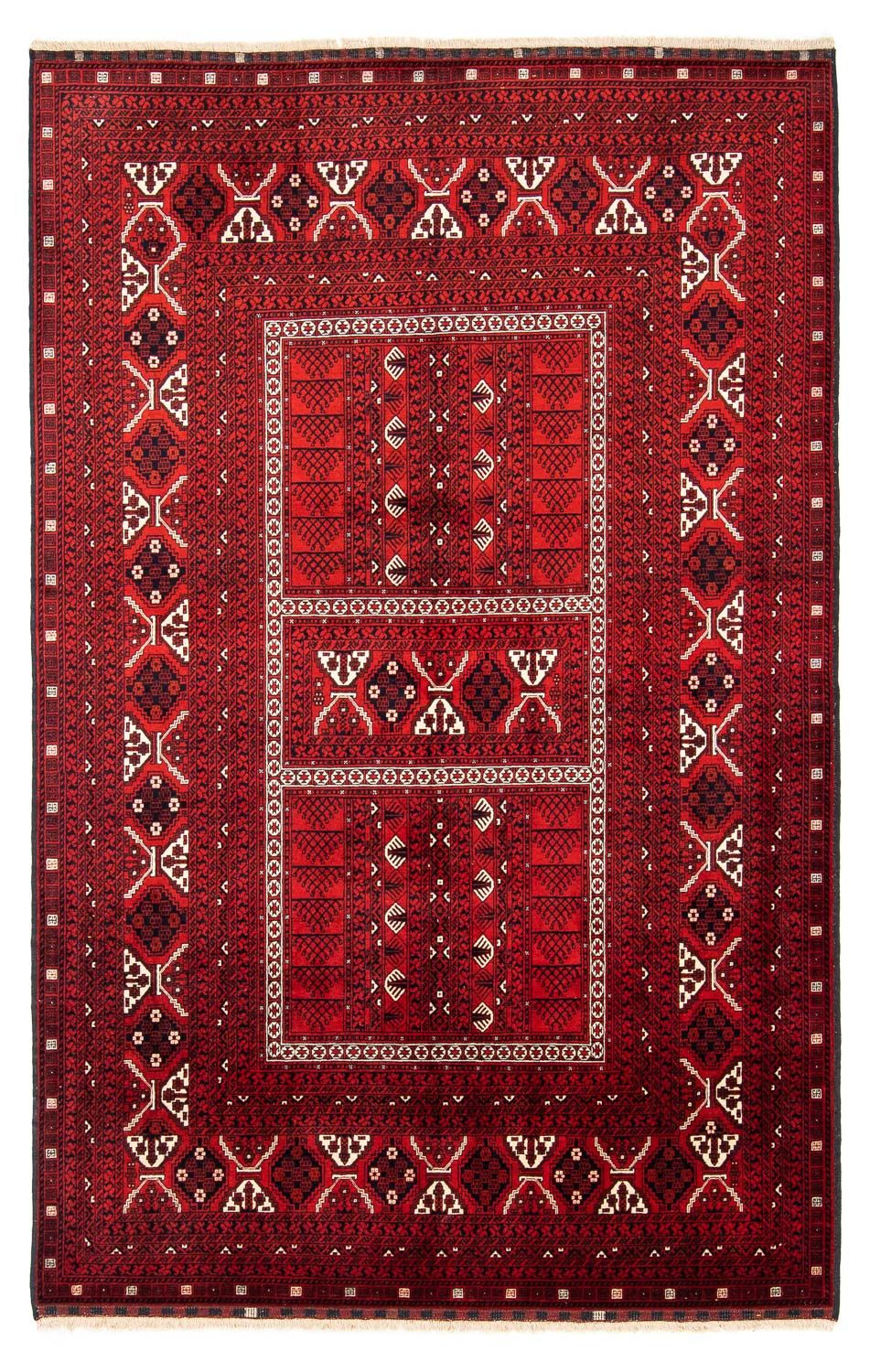 Turkaman tapijt - 243 x 160 cm - donkerrood