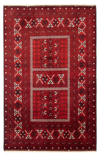 Turkaman tapijt - 243 x 160 cm - donkerrood