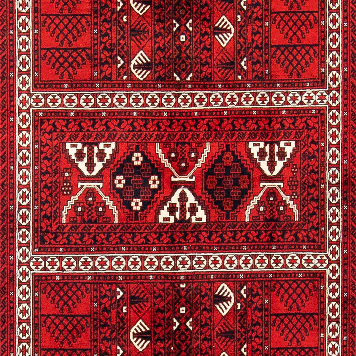 Turkaman tapijt - 243 x 160 cm - donkerrood