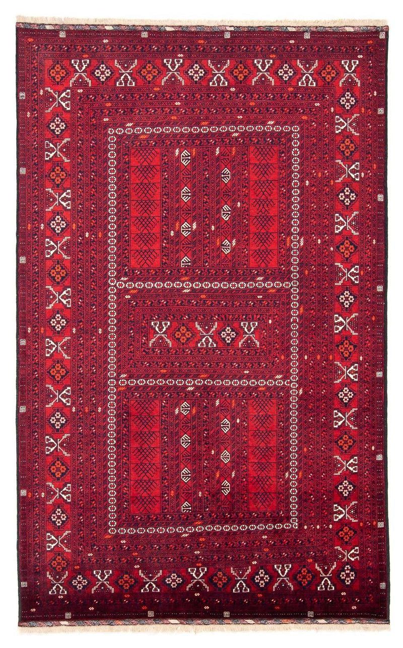 Turkaman tapijt - 245 x 158 cm - donkerrood