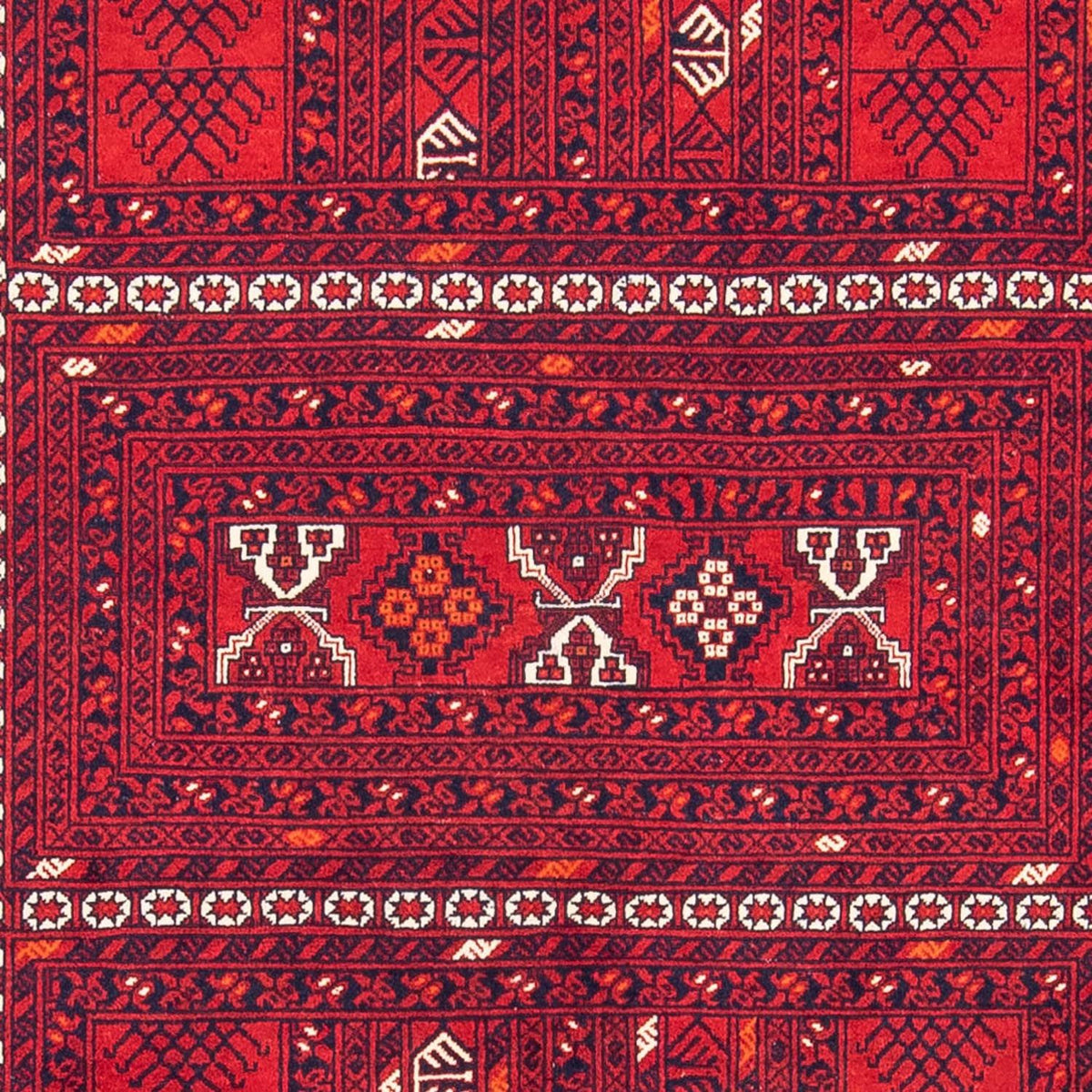 Turkaman tapijt - 245 x 158 cm - donkerrood