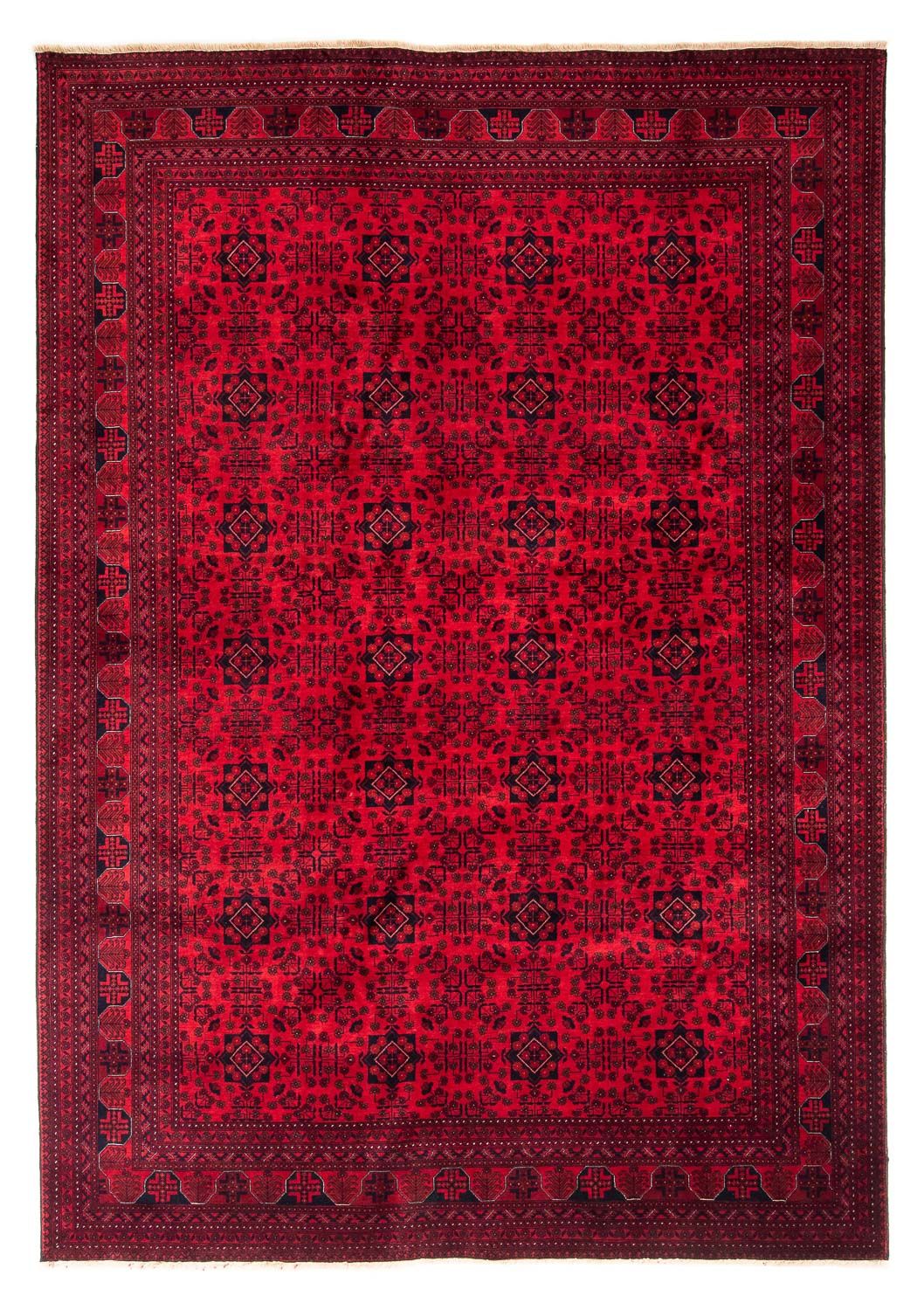 Afghaans tapijt - 287 x 202 cm - donkerrood