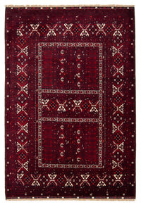 Turkaman tapijt - 243 x 164 cm - donkerrood