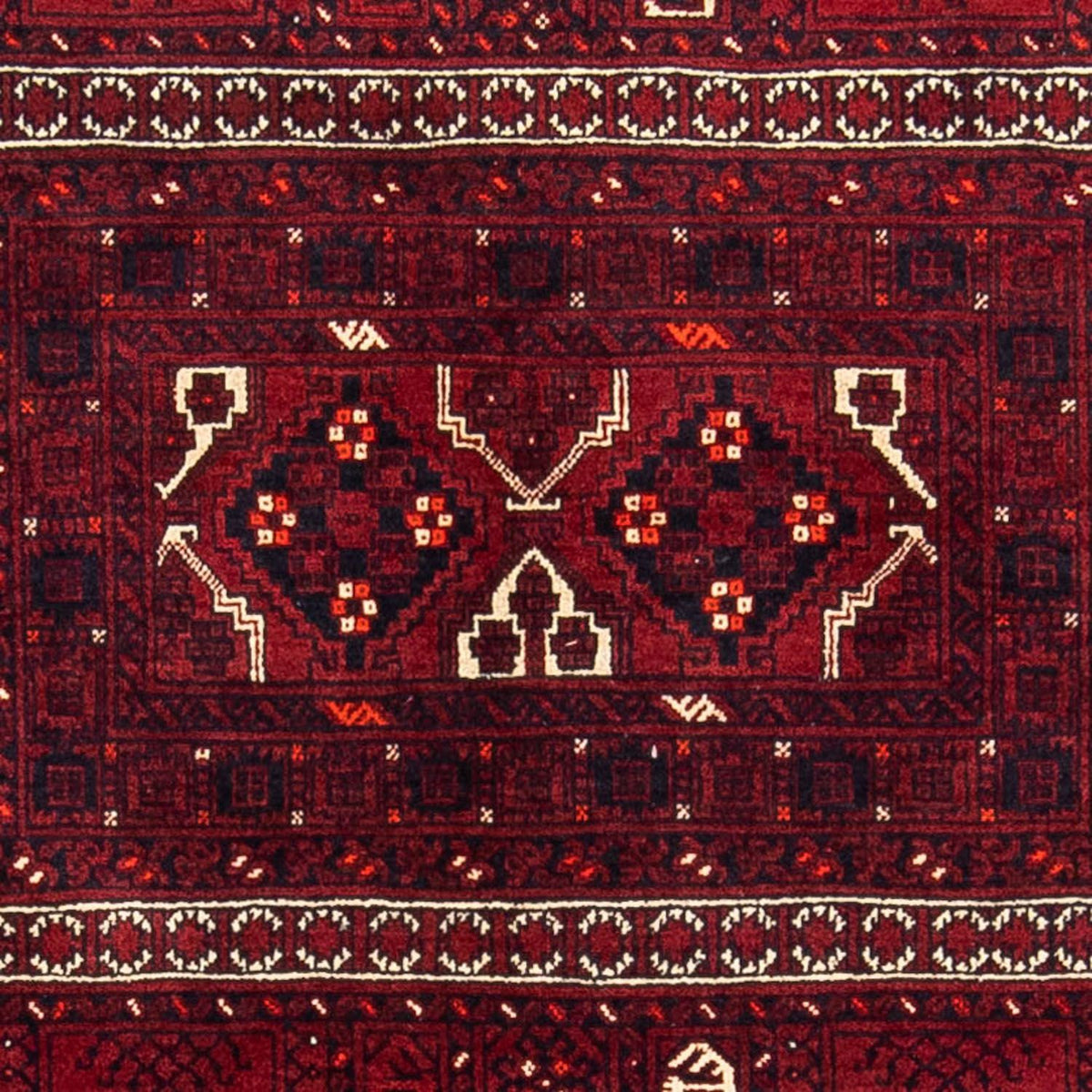 Turkaman tapijt - 240 x 160 cm - donkerrood