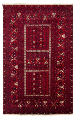 Turkaman tapijt - 244 x 158 cm - donkerrood