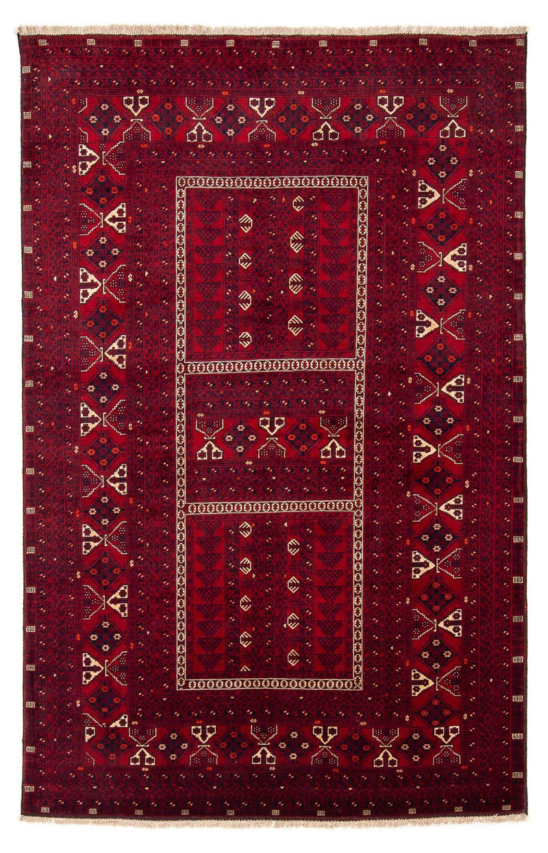 Turkaman tapijt - 244 x 158 cm - donkerrood