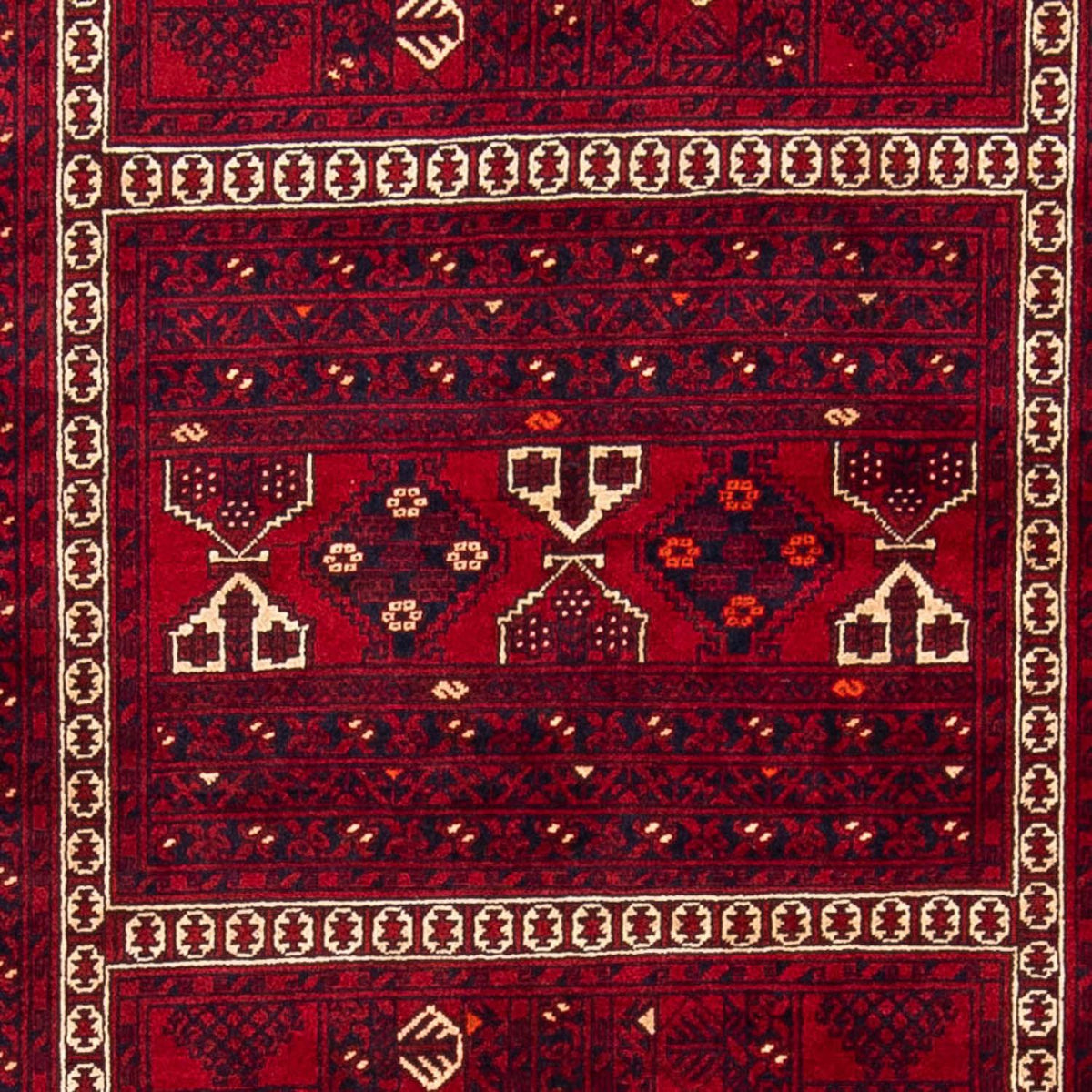 Turkaman tapijt - 244 x 158 cm - donkerrood