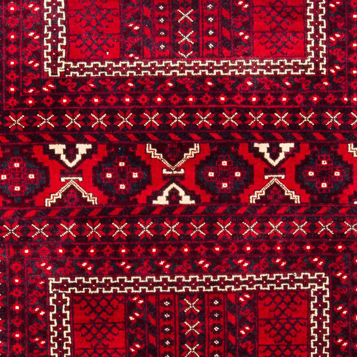 Turkaman tapijt - 245 x 156 cm - donkerrood