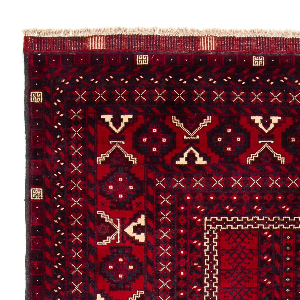 Turkaman tapijt - 245 x 156 cm - donkerrood