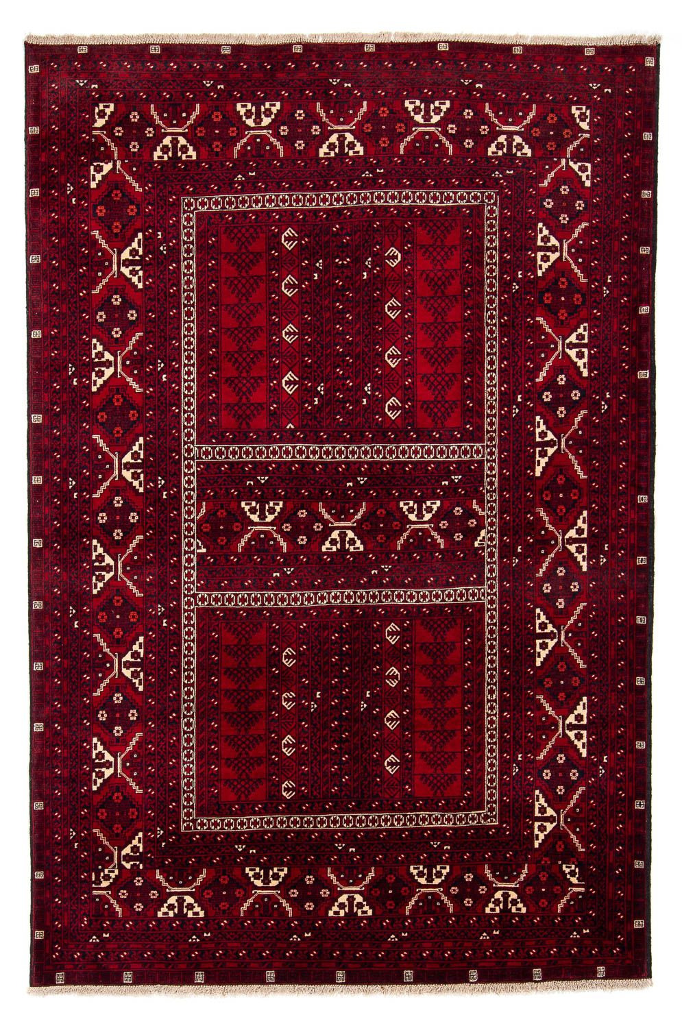 Turkaman tapijt - 237 x 156 cm - donkerrood