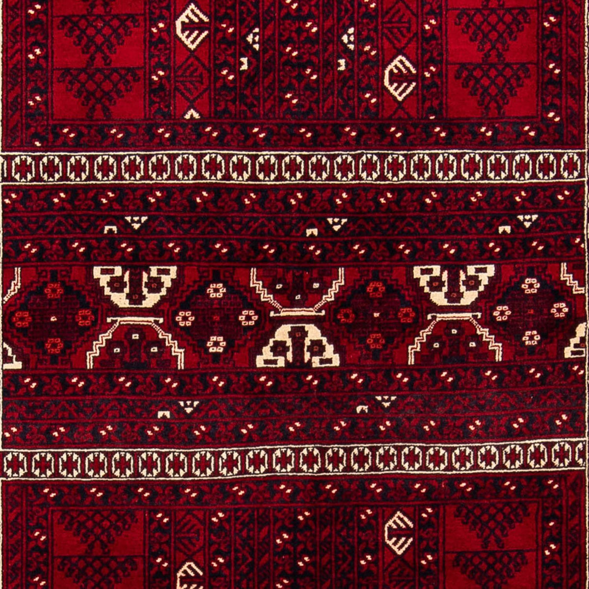 Turkaman tapijt - 237 x 156 cm - donkerrood